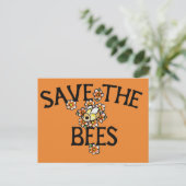 Bienen Niedliche Imker Bienenart gerettet Postkarte (Stehend Vorderseite)
