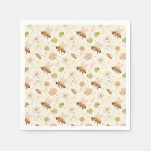 Bienen-Papier-Servietten, Honeybee-Baby-Party Serviette