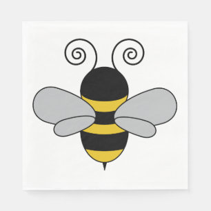 Bienen-Pop-Kunst-niedliche Honigbiene Serviette