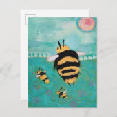 Bienen Postkarte (Vorne/Hinten)