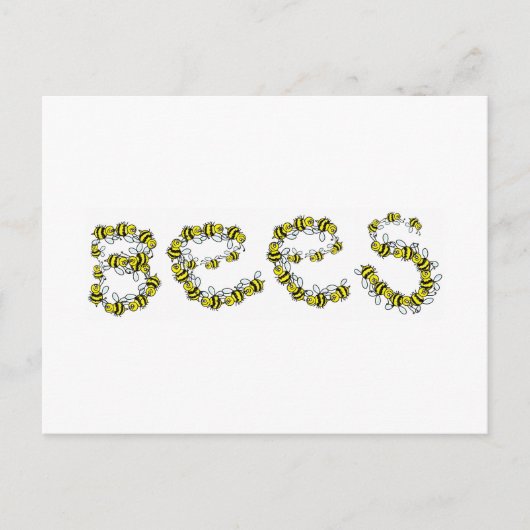 Bienen Postkarte (Vorderseite)