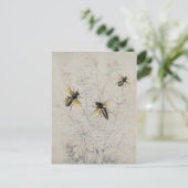 Bienen Postkarte (Stehend Vorderseite)