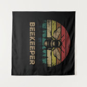 Bienen Retro Imker Retro Bienen Wandteppich (Vorderseite (Horizontal))