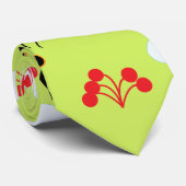 Bienen Rote Blume Muster Krawatte (Gerollt)