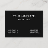 Bienen Rote Blume Muster Visitenkarte (Rückseite)