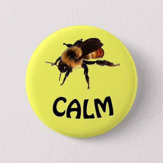 Bienen-Ruhe Button (Vorderseite)