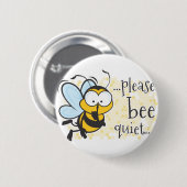Bienen-Ruhe Button (Vorne & Hinten)