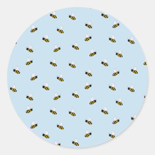 Bienen runder aufkleber (Vorderseite)