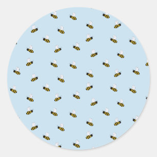 Bienen runder aufkleber