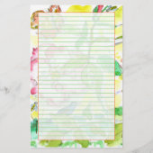 Bienen Schmetterlinge Bluebirds GrünLinder Briefpapier (Vorderseite)