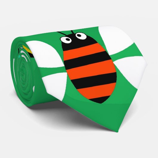 Bienen-Schwarm Krawatte (Gerollt)