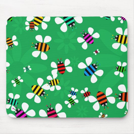 Bienen-Schwarm Mousepad (Vorne)