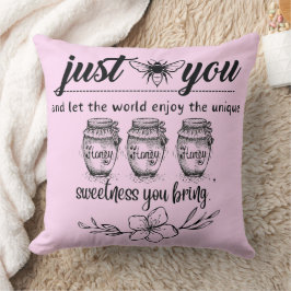 Bienen Sie und lass der Welt Ihre Süße durch Kissen