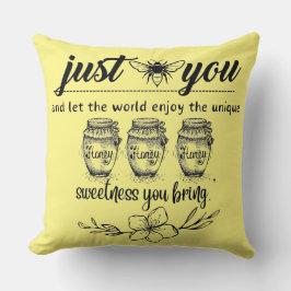 Bienen Sie und lass der Welt Ihre Süße Kissen