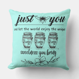 Bienen Sie und lass der Welt Ihre Süße Kissen