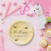 Bienen sind glücklich Sommerspass Spaß Name Pappteller (Party)