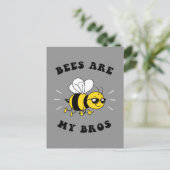 Bienen sind meine Brot Postkarte (Stehend Vorderseite)
