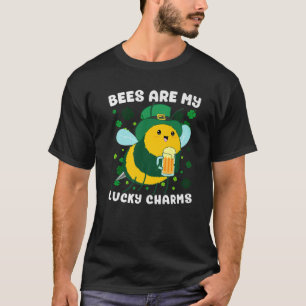Bienen sind meine Glücksbringer St Patricks Irish T-Shirt