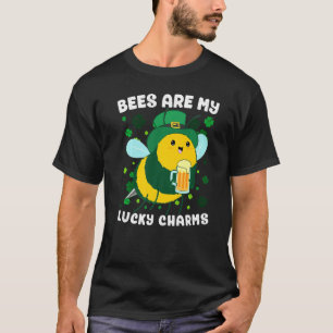 Bienen sind meine Glücksbringer St Patricks Irish T-Shirt