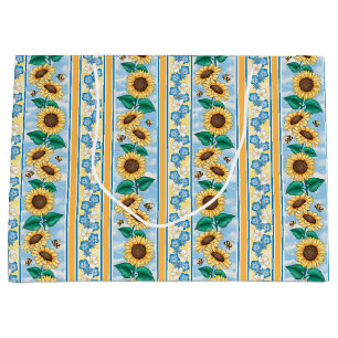 Bienen Sonnenblumen Geschenkbeutel Große Geschenktüte