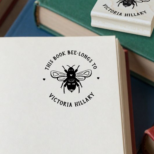 Bienen-Stempel für Bücher Gummistempel