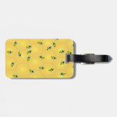 Bienen-Summen personalisiert Gepäckanhänger (Rückseite horizontal)