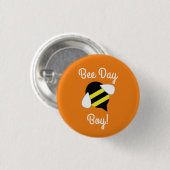 Bienen-Tag Geburtstagsfeier Kinder Button (Vorne & Hinten)