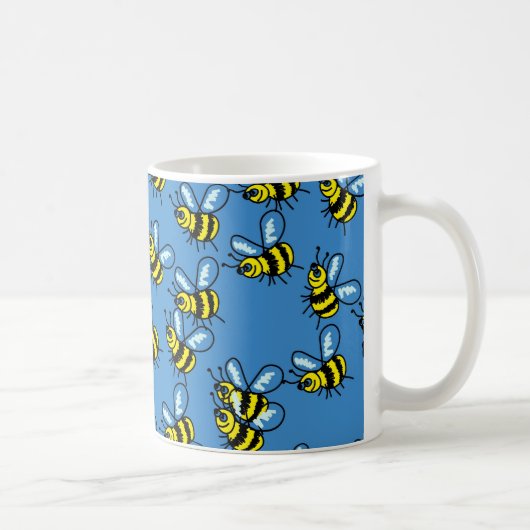 Bienen-Tapete Kaffeetasse (Rechts)