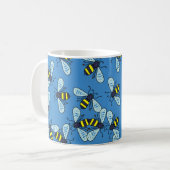 Bienen-Tapete Kaffeetasse (Vorderseite Links)