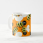 Bienen-Tapete Kaffeetasse (Vorderseite Links)