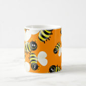 Bienen-Tapete Kaffeetasse (Mittel)