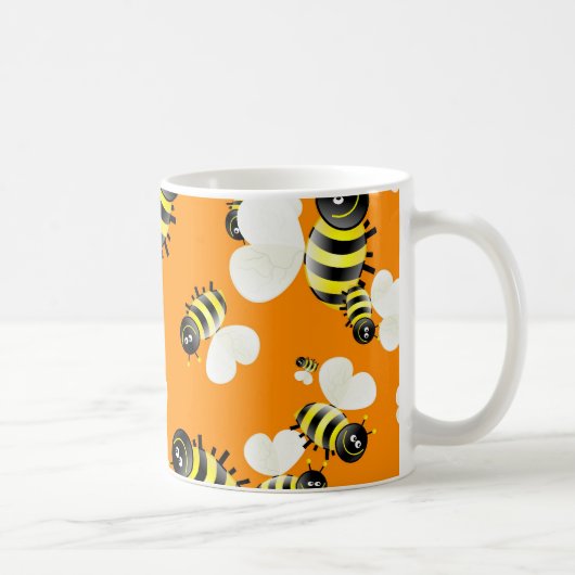 Bienen-Tapete Kaffeetasse (Rechts)