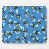Bienen-Tapete Mousepad (Vorne)