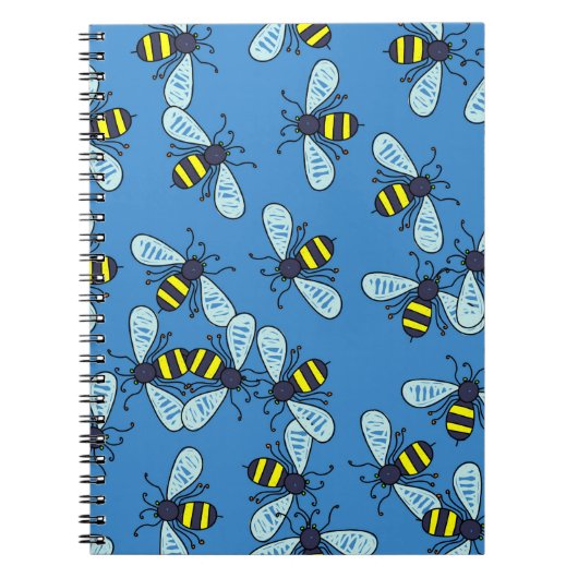 Bienen-Tapete Notizblock (Vorderseite)