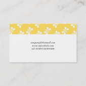 Bienen-Tapete Visitenkarte (Rückseite)