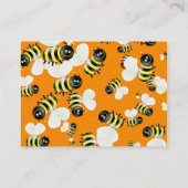 Bienen-Tapeten-Visitenkarten Visitenkarte (Rückseite)