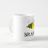 Bienen-Tapfer-Niedliche Geschenk-Tassen Kaffeetasse (Vorderseite Links)