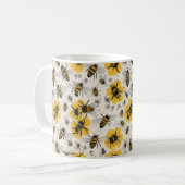 Bienen-Tasse: Bezauberndes Bienendesign Kaffeetasse (Vorderseite Links)