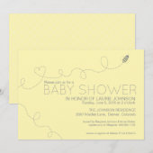 Bienen-Thema-Babyparty-Einladung Einladung (Vorne/Hinten)