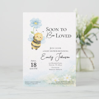 Bienen-Themen-Baby-Shower-Einladung Einladung