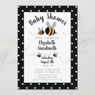 Bienen-themenorientierte Babyparty-Einladungen - Einladung