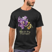 Bienen tief in eine Blume T-Shirt (Vorderseite)