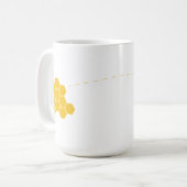 Bienen-u. Bienenwaben-Tasse Kaffeetasse (Vorderseite Links)