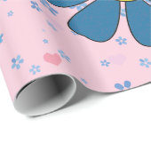 Bienen-u. Blumen-Entwurfs-Abbildungsblätter Geschenkpapier (Rolleneckpunkt)