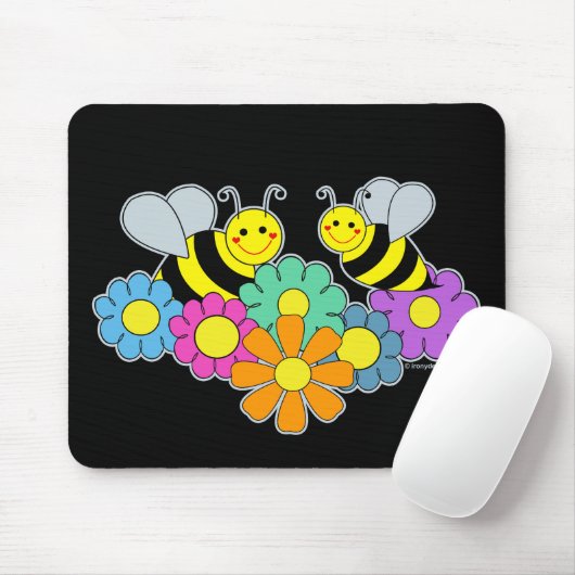Bienen u. Blumen Mousepad (Mit Mouse)