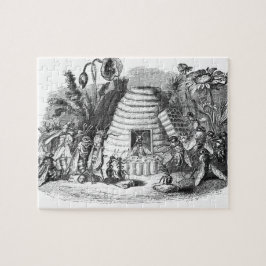 Bienen und Arbeiterbienen am Bienenstock Puzzle