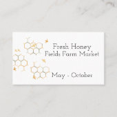 Bienen- und Bienenfrischenkarte Visitenkarte (Vorderseite)