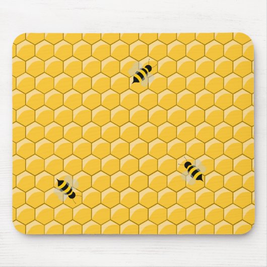 Bienen und Bienenwabe mousepad (Vorne)