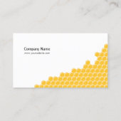 Bienen- und Bienenwaben-Visitenkarte Visitenkarte (Rückseite)