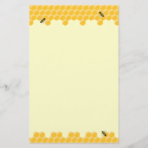 Bienen- und Bienenwabenbriefpapier Briefpapier